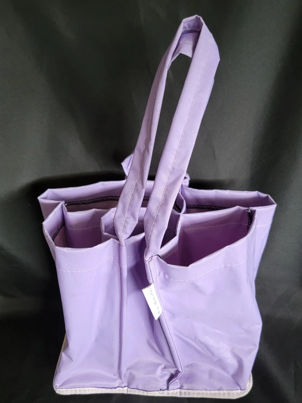 Milano Italy Purple Nylon Wine Tote 6 Pocket Bottle Carrier Winery Bag